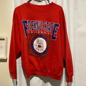 Fresno state university crew neck sweater